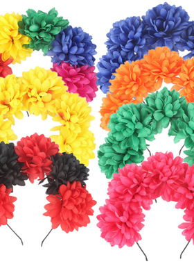 Ikat Kepala Pengantin Liburan Bunga Simulasi Lucu Aksesori H