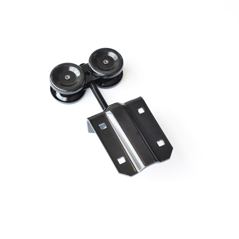 DIYHD Box Rail Heavy Duty Bypass Barn Hardware Black Box Tra