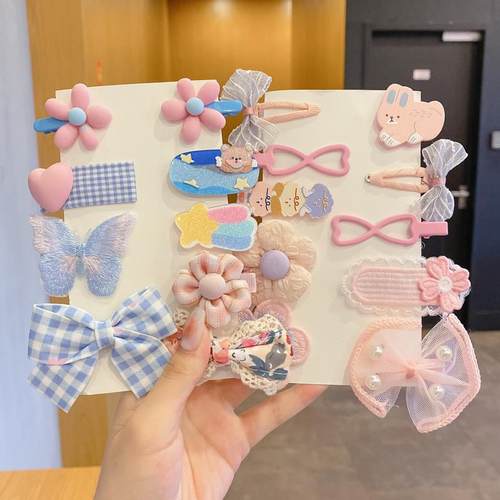 极速Hair clip Ins bangs hair Suit Trinkets woman Headwear