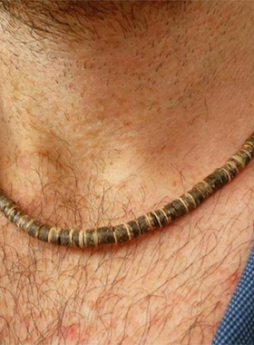 Fashion Necklace Men Vintage 4mm/6mm/8mm Natural Wood
