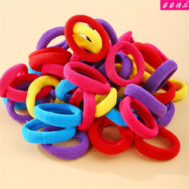50pcs hair tie head ring hair rope accessories Rubber band绳