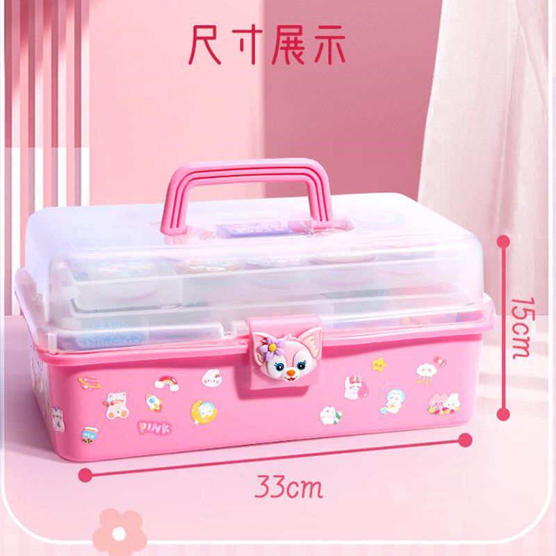 奶油胶贴纸咕卡古拉卡片专用收纳盒三层全套装库古护咔酷姑孤估不