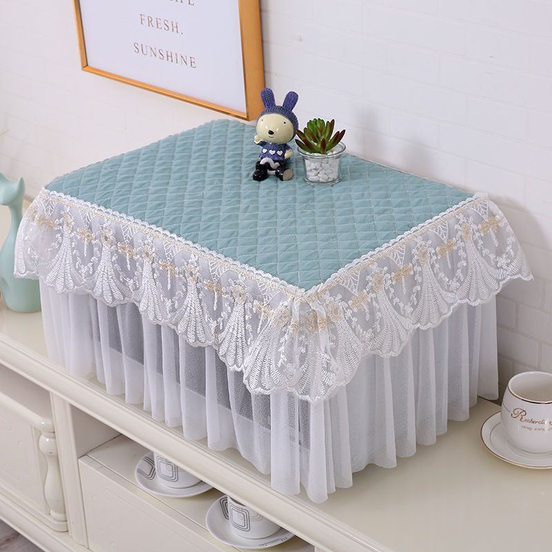 印表机罩子防尘罩套微波炉电烤箱防油烟套大号烤箱通用遮尘套蕾丝