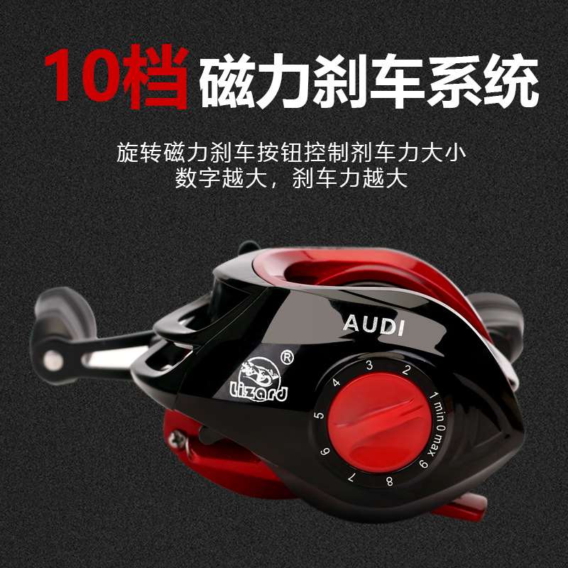 路亚水滴轮18轴防炸线全金属微物路亚轮单买马口渔筏竿打黑远投轮