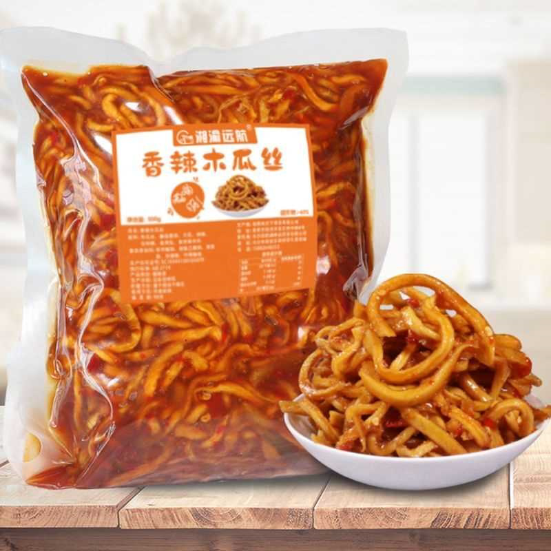 湖南木瓜丝香辣木瓜丝正宗湖南特产罐装开胃麻辣宿舍下饭菜即食