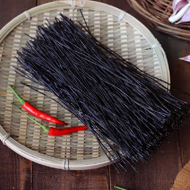 蕨根粉九寨沟野生厥根粉丝酸辣蕨根粉黑粉凉拌粉丝贵州黑粉丝