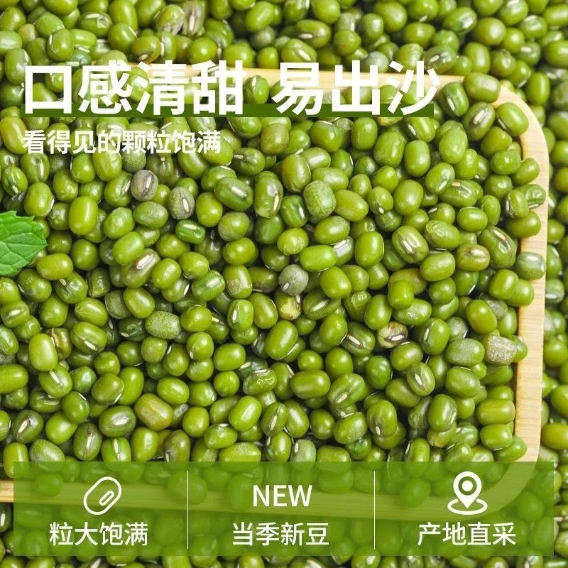 东北新绿豆农家五谷杂粮精品笨小绿豆发芽解暑绿豆汤煮粥清热解暑