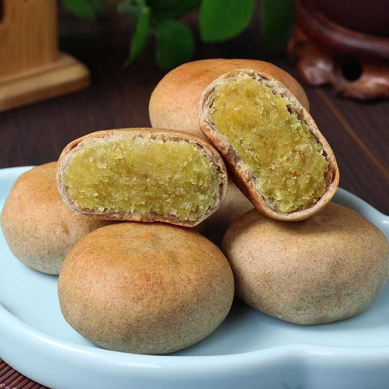 0蔗糖荞麦绿豆饼传统老式绿豆糕正宗手工点心糖尿人食品整箱批发
