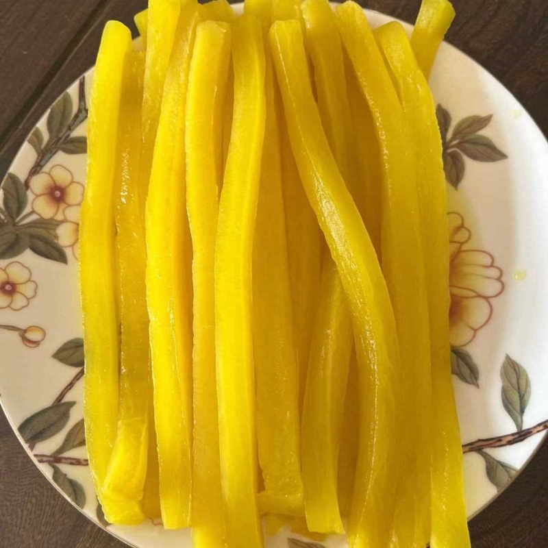 万家园寿司萝卜500g紫菜包饭寿司食材黄萝卜条盐渍萝卜条切条腌制