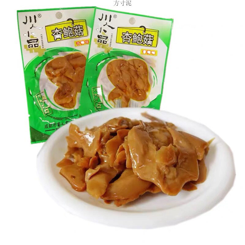 川人小品杏鲍菇香辣味蘑菇香菇休闲食品零食50袋零嘴即食袋装工