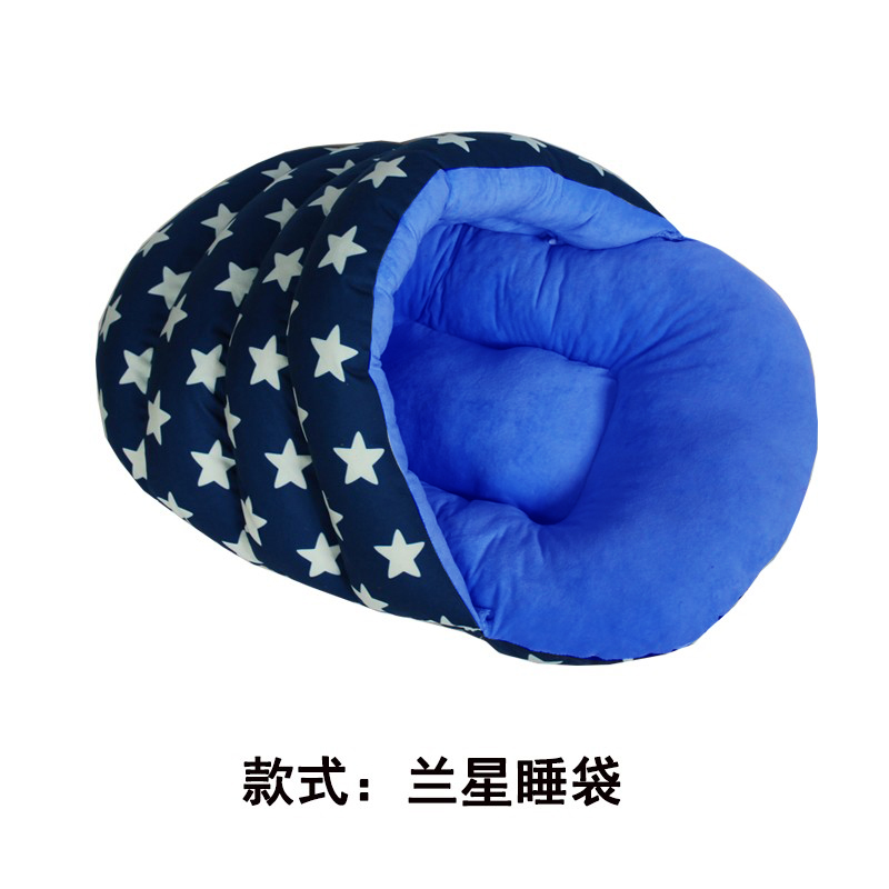 睡袋狗窝泰迪比熊安全感睡觉宠物窝冬款毛窝泰迪比熊保暖半封闭式