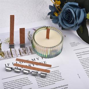 Palm Form Wood Candles Soy for Candle Wick Wax 50pcs lot