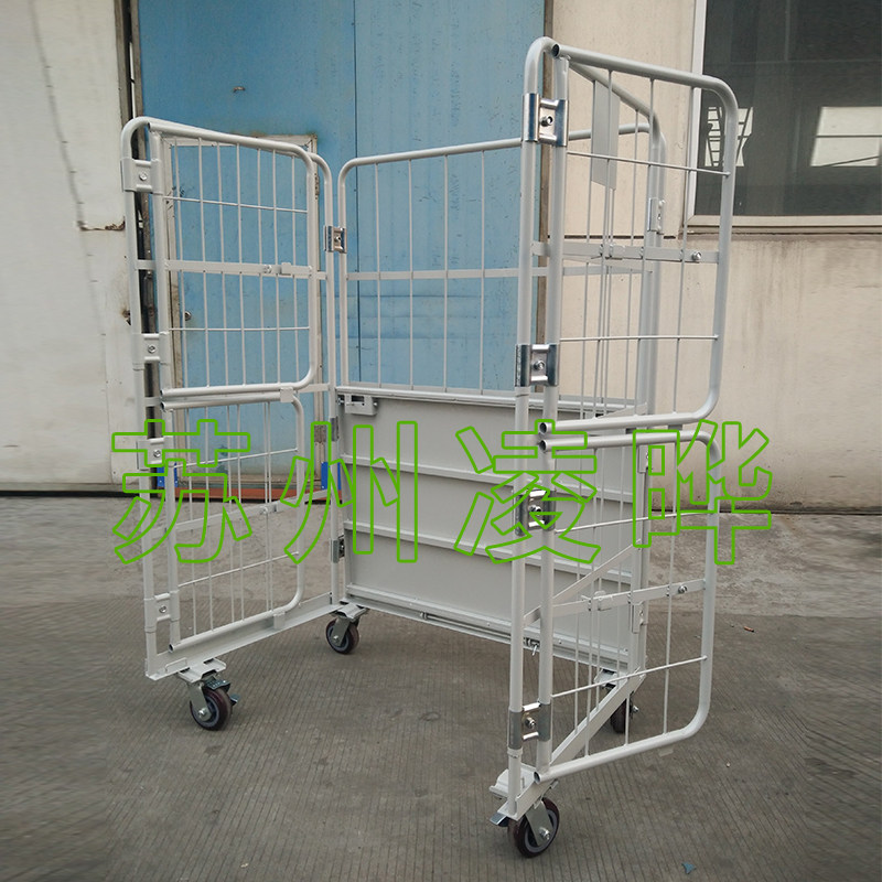 极速折叠物流台车搬运车捡货车移动理货车仓库手推车仓储笼家家悦
