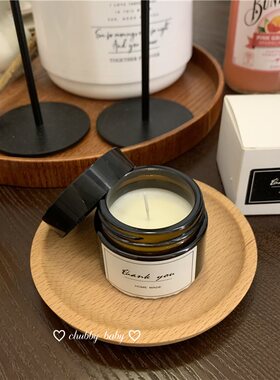 chubby baby*复古美感 味道很全~ins款棕瓶大豆蜡香薰蜡烛试香瓶