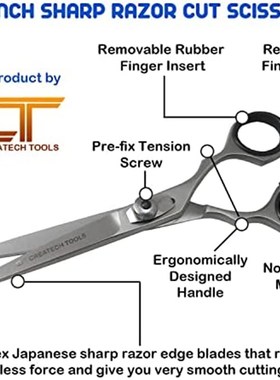 CT Hair Scissors Set  6 inch Hair Cutting and 4 inch Trimm