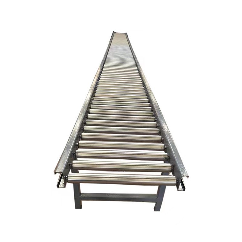 无动力滚筒输送机定制物流分拣式流水线输送带不锈钢地滚线输送机