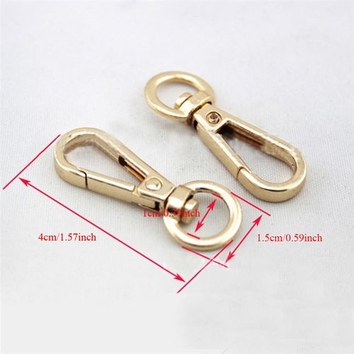 5pcs 4 Sizes Metal Swivel Trigger Lobster Clasp Snap Hook Ke