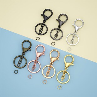 极速5pcs 30mm Lot Long Key 68mm Ring Lobster Jump Clasp With