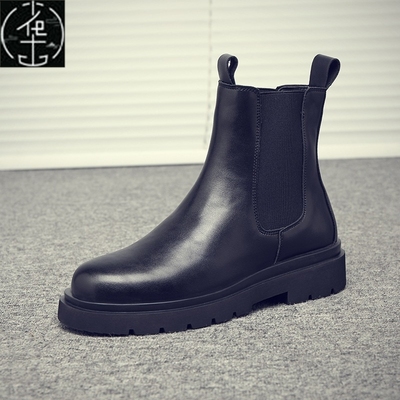 Mens Chelsea Leather Autumn Winter Martin Boots Shoes男女靴