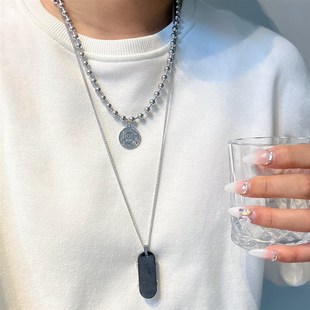 Hip Personality hop Titanium chain Scooter Steel Necklace