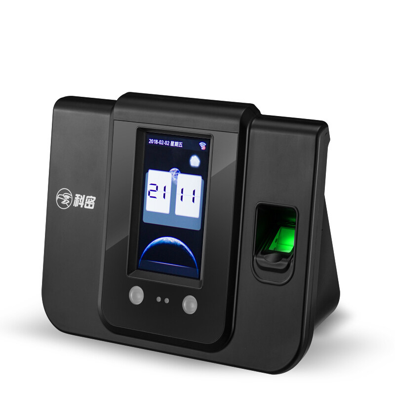 极速科密SF380 面部指纹考勤机打卡机 人脸/指纹/密码三合一识别