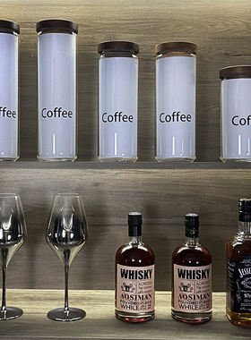 样板间餐厅橱柜摆件厨房酒柜收纳储物罐道具酒酒杯仿真书软装饰品