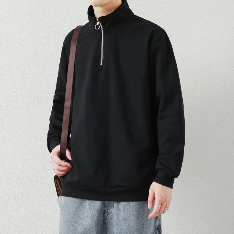 宝源个体店班积季奴秋拉半链卫男UVV宽松美衣式高领运动潮男卫衣0