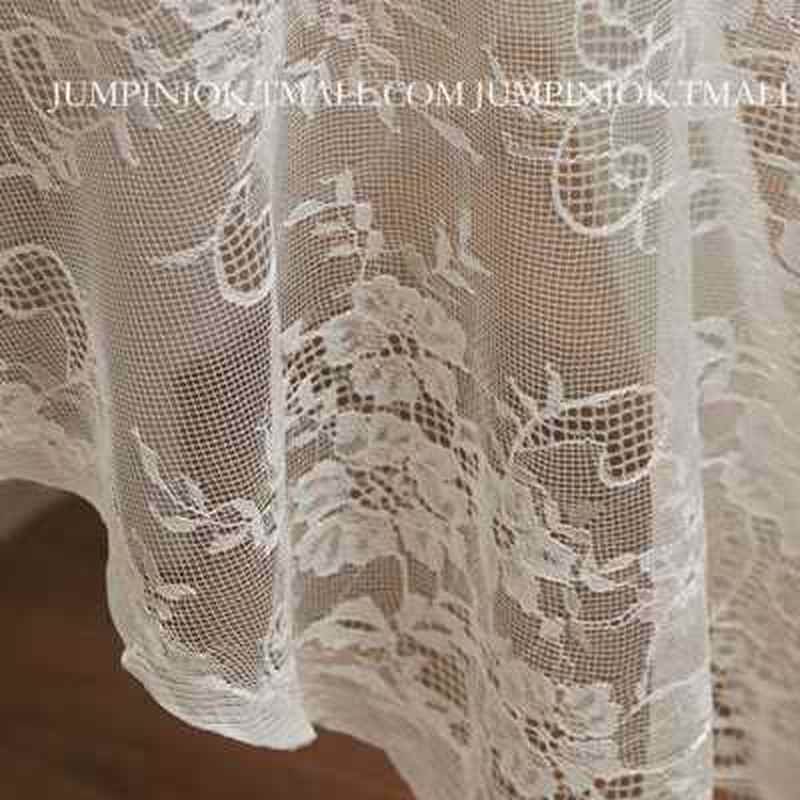布料背景蕾丝布田园复古桌布布风网野餐纯白布茶几i镂空红拍照