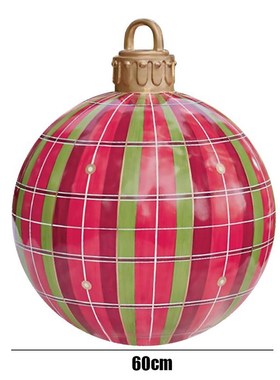60cm Big Chistmas Ball Decorations PVC Inflatable Giant