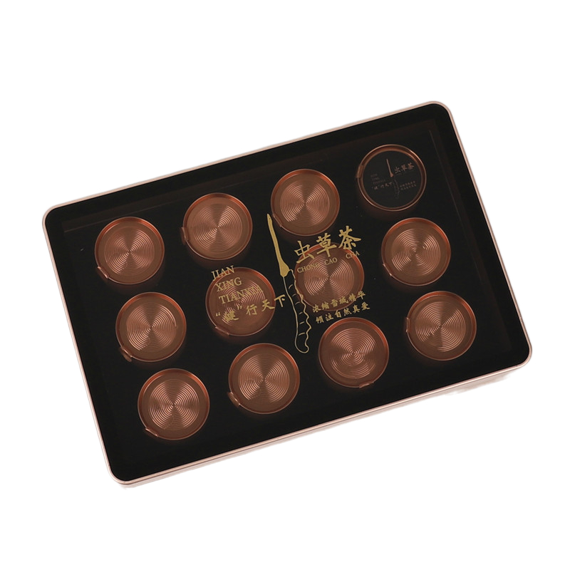 高档虫草茶包装盒小罐茶空礼盒那曲虫草茶礼盒礼品盒定制印LOGO