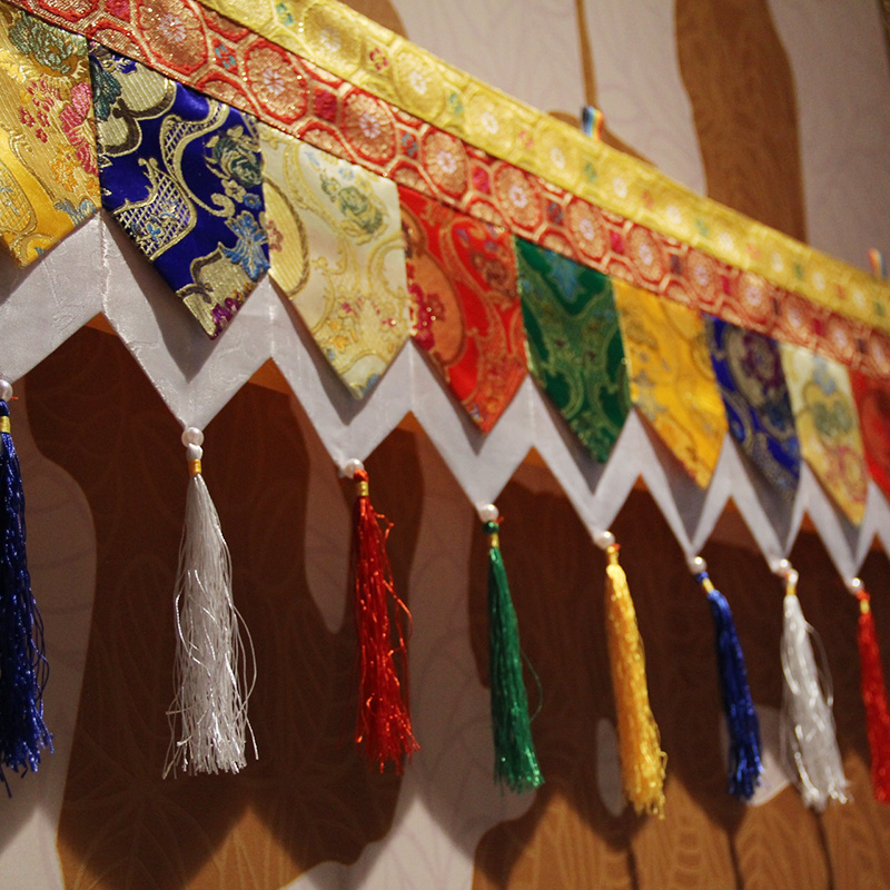 藏式帷幔床帘佛堂居家装饰用品隔断墙布西藏帷幔普玛民族风围幔1m