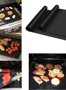 2pc Baking Paper Mat BBQ Cooking Mat Paper Reusable Nonstick