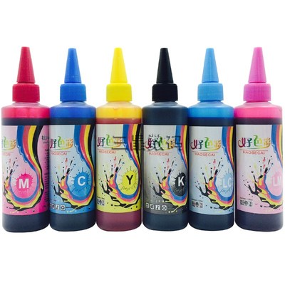抗uv染料墨水防褪色1390R330T50L805L1800打印机防紫外线6瓶包邮