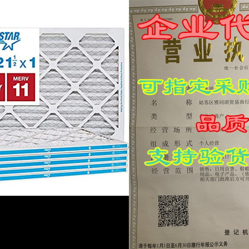 Aerostar Allergen & Pet Dander 16 3/8x21 1/2x1 MERV 1