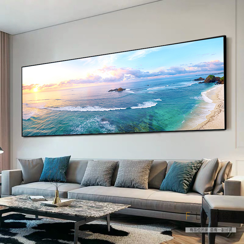 5d钻石画满钻新款客厅大海风景2022点钻十字绣钻石绣卧室海边大画