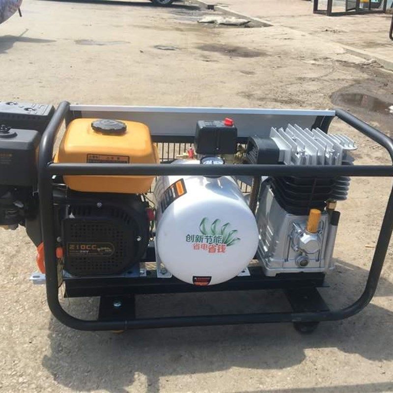 汽油空压机气泵潜水不锈钢罐打奶油喷漆修车补胎充气移动供气机