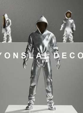 现代抽象艺术人物卡通雕塑摆件儿童房样板房间客厅玄关柜软装饰品