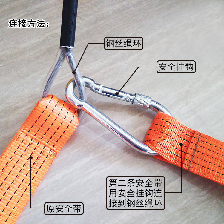 高楼火灾逃生缓降器老人小孩应急救生安全带高强度消防绳挂腰带