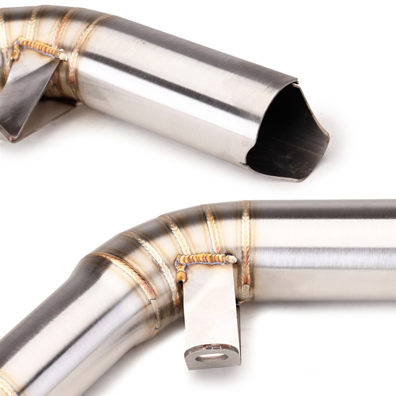 适用GSXR600 中段排气连接管 GSXR750 不锈钢弯管 改装K8 K10中段