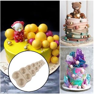 Cake Mould Tray Cavity DIY Baking Silicone Ball Half