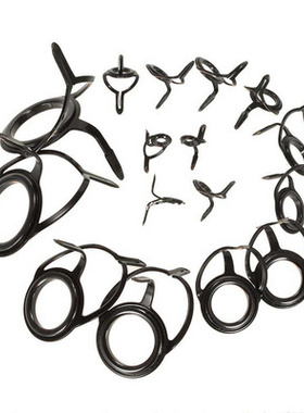 极速75pcs Sea Fishing Rod Guide Set Tip Repair Kit Fishin