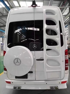 奔驰斯宾特尾门爬梯奔驰备胎罩凌特原厂专用改装玻璃钢新品V324