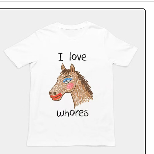 HORSE FUNNY T-SHIRT美式休闲短袖T恤男女上衣圆领2026夏新款潮