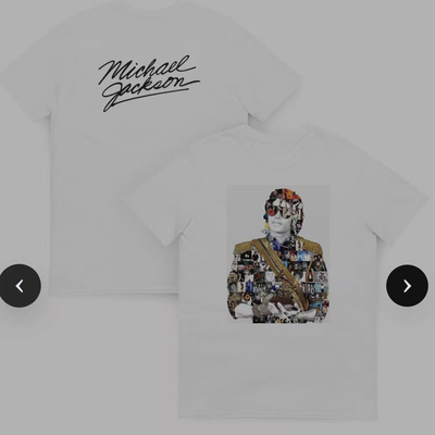 Michael Jackson shirt king of pop music迈克尔杰克逊音乐短袖
