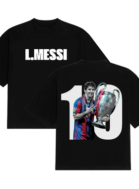 L MESSI T-SHIRT NUMBER 10 足球明星梅西10号球衣短袖T恤男2026