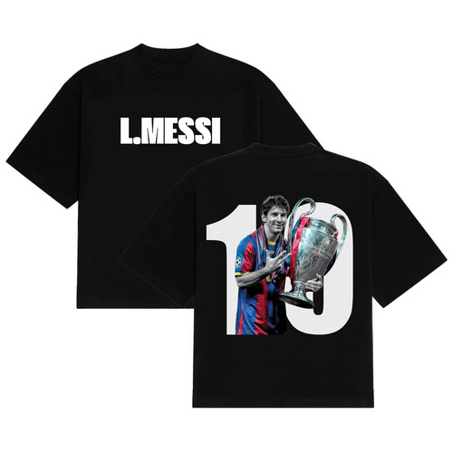 L MESSI T-SHIRT NUMBER 10 足球明星梅西10号球衣短袖T恤男2026