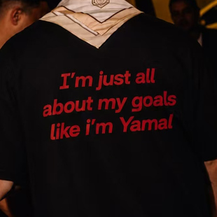 I'm just all about my goals 美式 Yamal 随性日常休闲短袖T恤男
