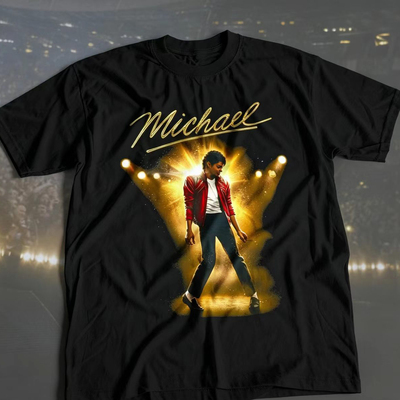 Michael Jackson shirt king of pop music迈克尔杰克逊音乐短袖