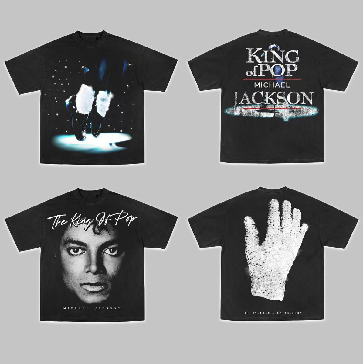 Michael Jackson t-shirt 迈克尔杰克逊经典怀旧短袖T恤男2026年