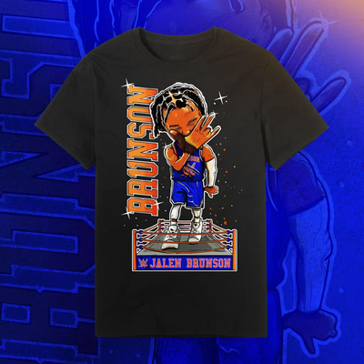 亲肤纯棉尼克斯杰伦布伦森Jalen Brunson t shirt短袖T恤男女夏潮